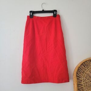 Vintage Pendleton Wool Skirt Bright Red Size 12/Medium